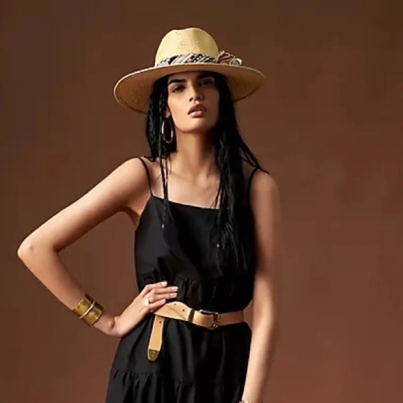 Anthropologie Scarf Trimmed Rancher Hat - Picture 5 of 6